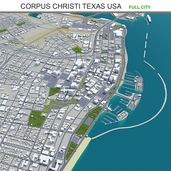 Corpus Christi city - 3Docean 31972764