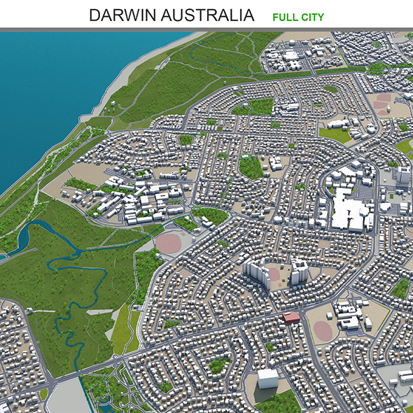 Darwin city Australia - 3Docean 31972866
