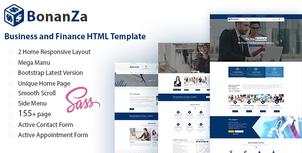 Wondrous BonaZa - Business and Finance HTML Template