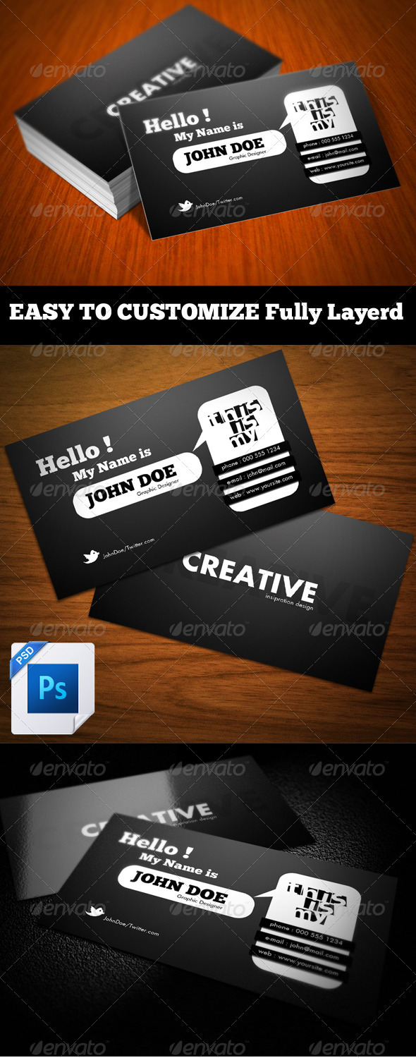 Hello! Business Card - Corporate Business Cards