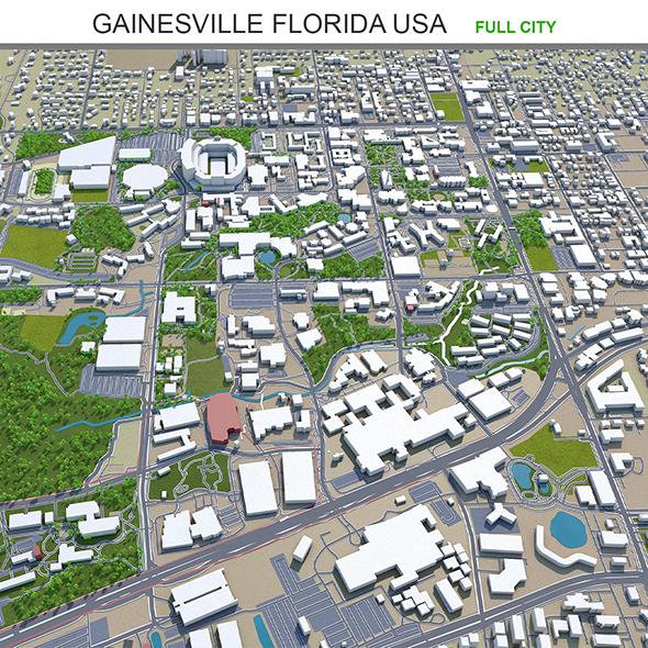 Gainesville city Florida - 3Docean 31979815
