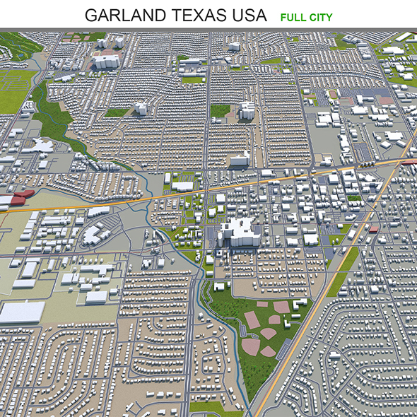 Garland city Texas - 3Docean 31979838