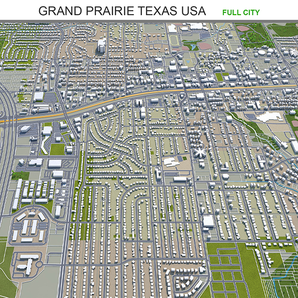 Grand Prairie city - 3Docean 31979904