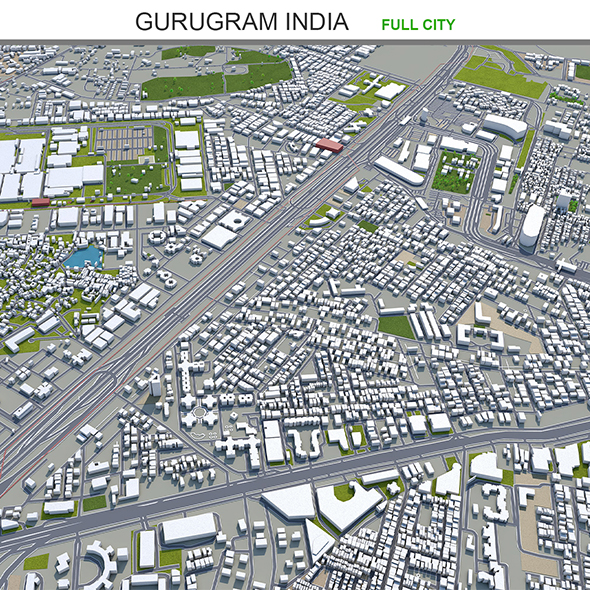 Gurugram city India - 3Docean 31979930