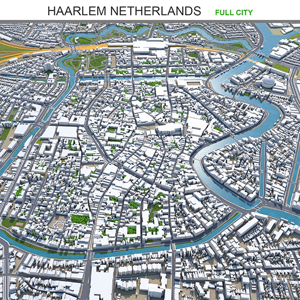 Haarlem city Netherlands - 3Docean 31979937