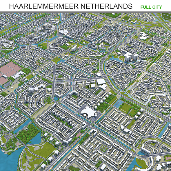 Haarlemmermeer city Netherlands - 3Docean 31979956