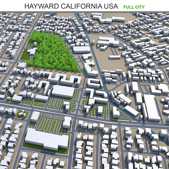 Hayward city California - 3Docean 31980030