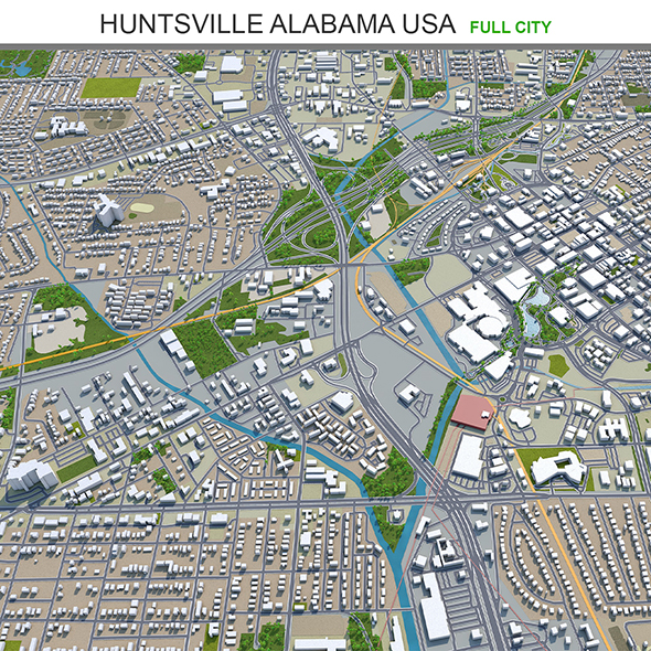 Huntsville city Alabama - 3Docean 31980069