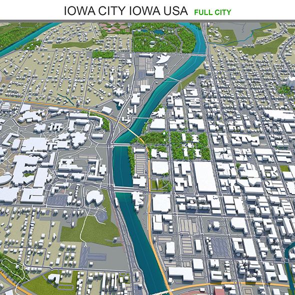 Iowa City Iowa - 3Docean 31980099