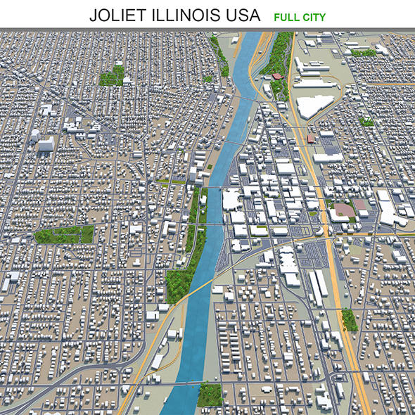 Joliet city Illinois - 3Docean 31980221