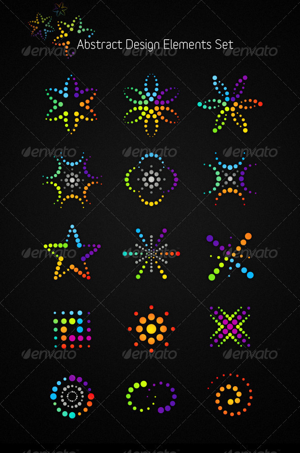 Abstract Vector Design Elements Set - Abstract Conceptual