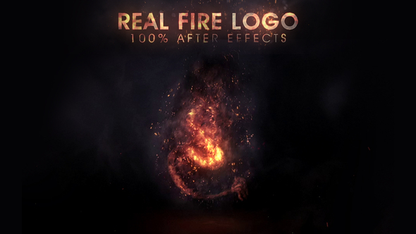 Real Fire Logo - VideoHive 31924315