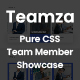 Teamza - Pure CSS Team Member Showcase
