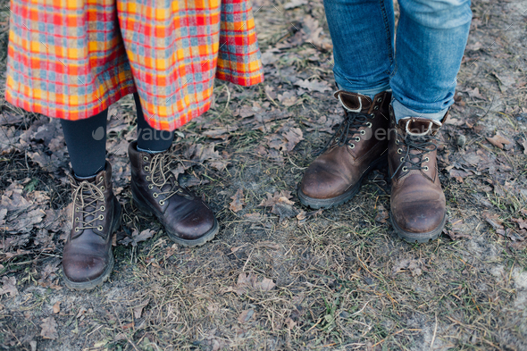 hipster leather boots