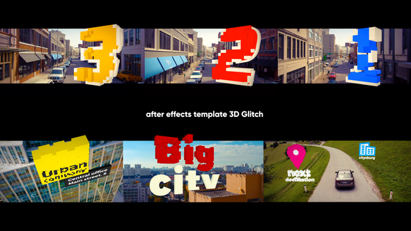 3D Titles - 3D Glitch