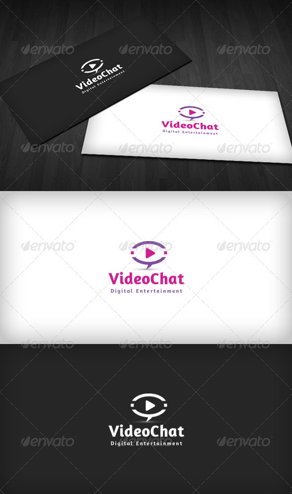 Video Chat Logo - Vector Abstract