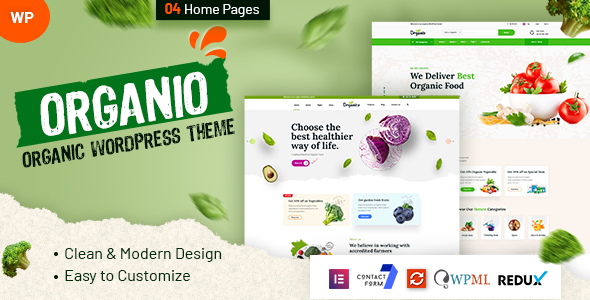 Organio – Organic Food Store WordPress