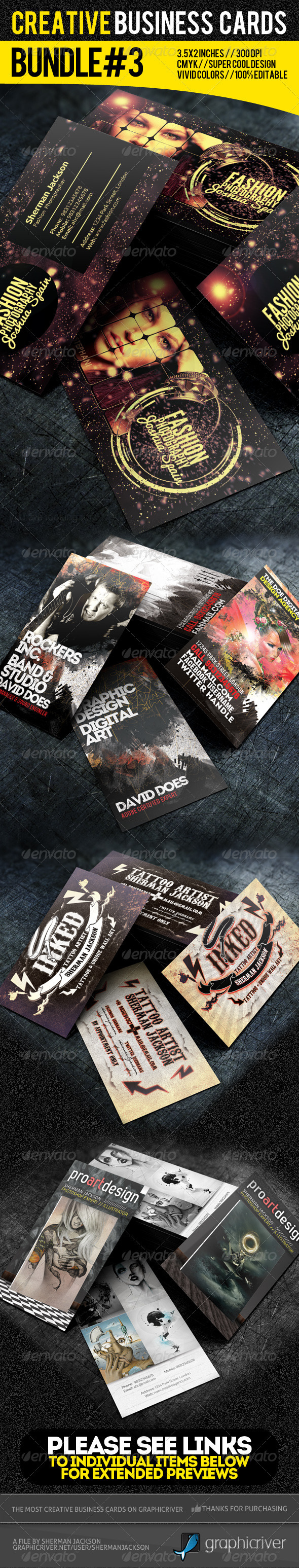 Creative Designer Business Card bundle#3 - Creative Business Cards