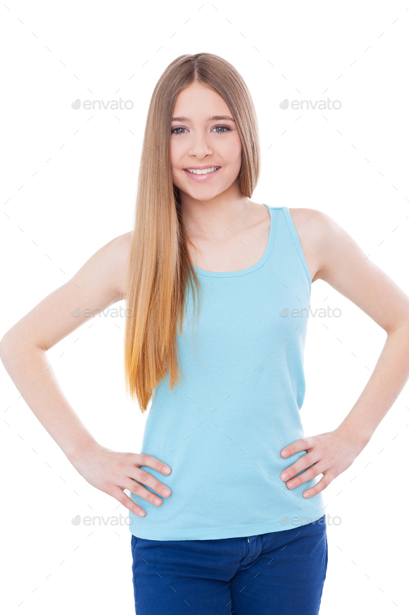 Young and carefree.  - Stock Photo - Images