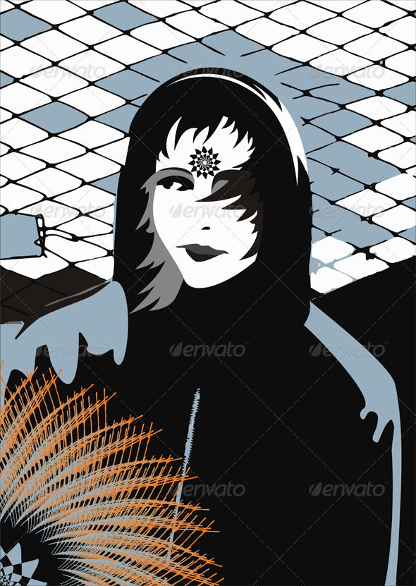 Girl Abstract - Characters Vectors