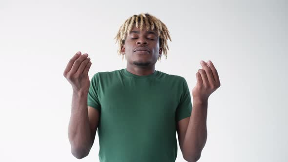 Peaceful Mind Meditating Man Meme Expression alt