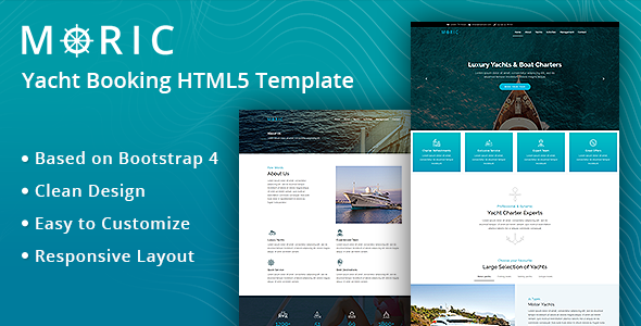 Moric-Yacht Booking HTML5 - ThemeForest 25429999