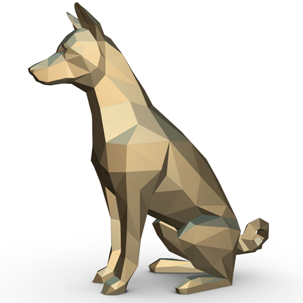 basenji figure - 3Docean 32042289