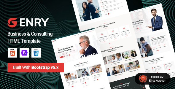 Enry - Business Consulting HTML Template