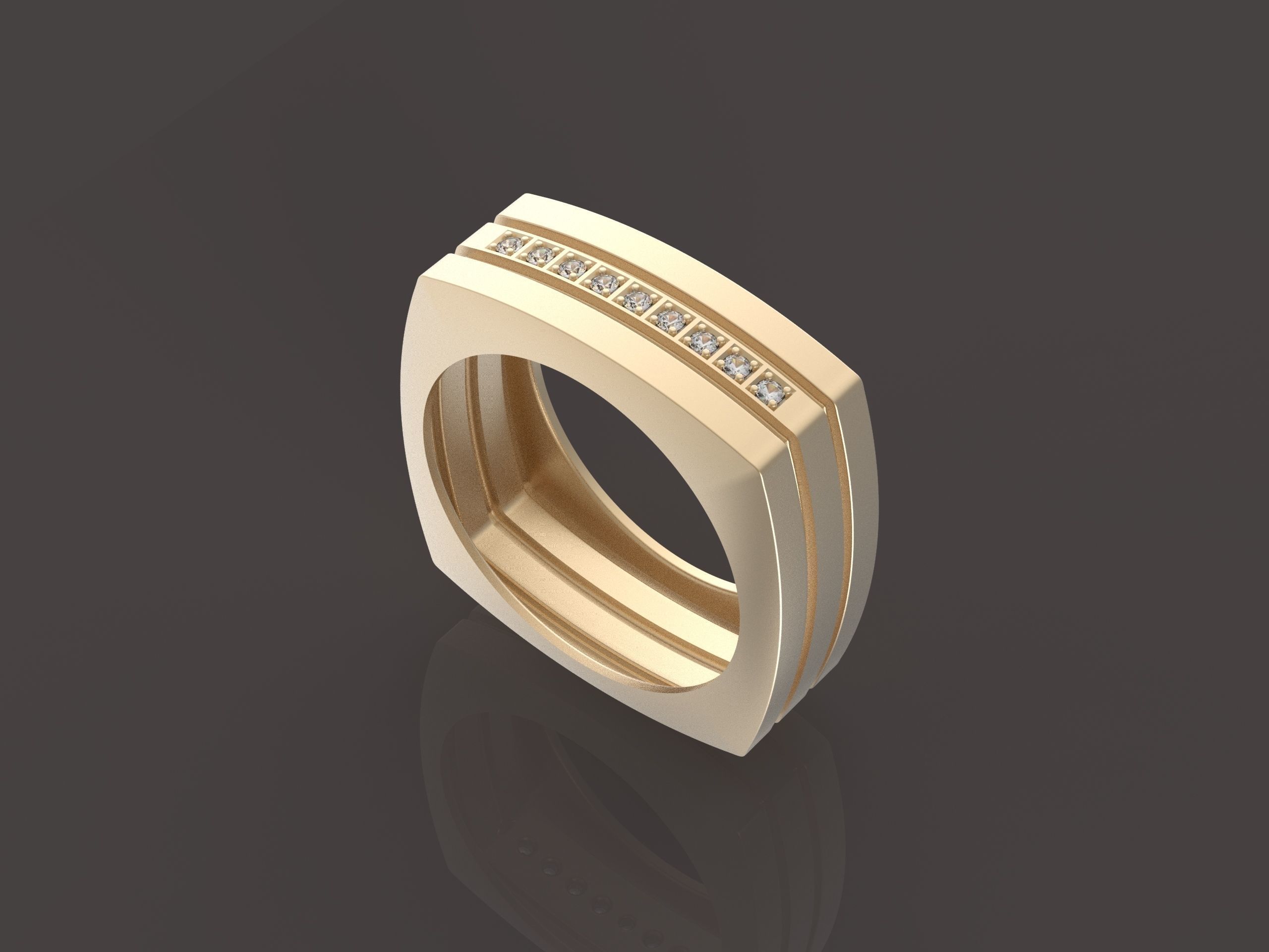 ArtStation - Gold Ring Gemstone 3D print model, Gold Ring 3D model |  Resources