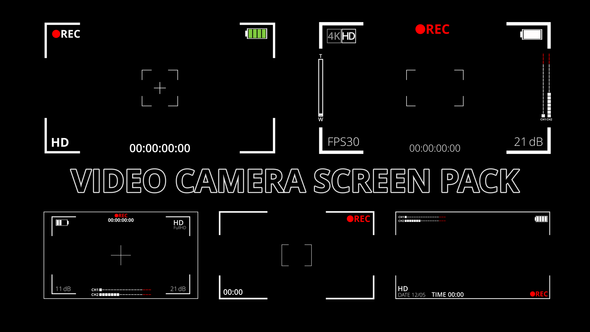 Video Camera Screen Pack