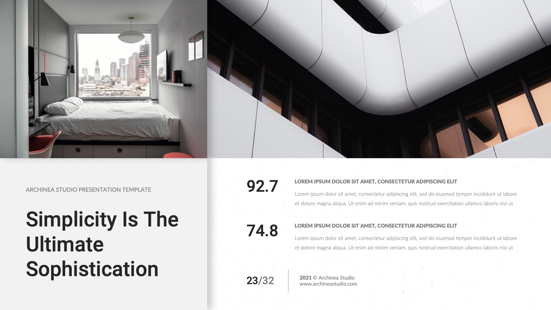 Archinea - Architecture and Interior Google Slides Template ...