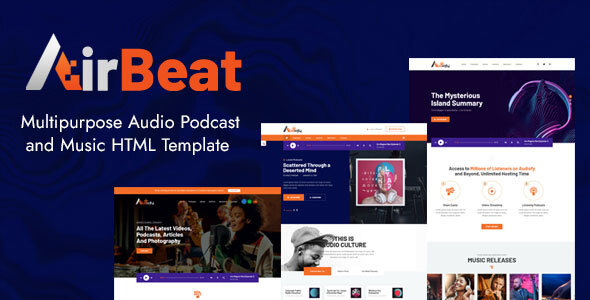 AirBeat | Multipurpose Audio Podcast & Music HTML Template