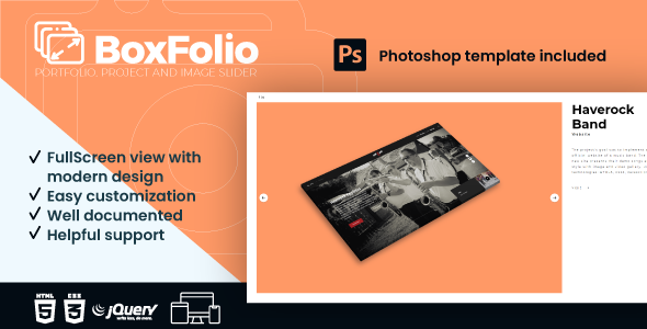 BoxFolio | Portfolio and Image Slider Plugin