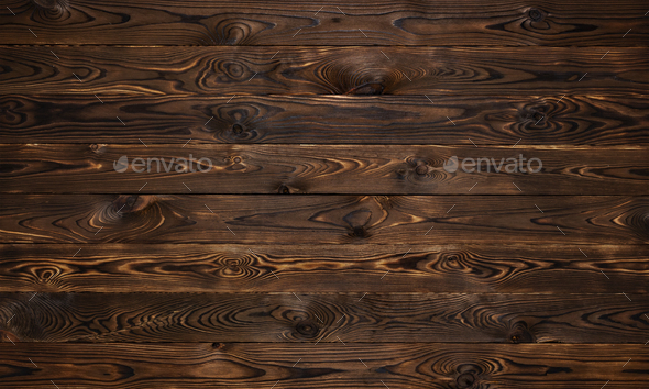 Wooden background, rustic brown planks texture, old wood wall backdrop  Stock Photo by xamtiw