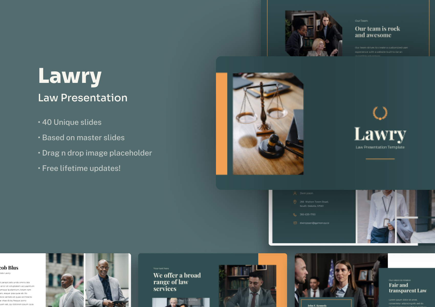 Lawry - Law Keynote Presentation, Presentation Templates | GraphicRiver