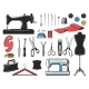 Sewing Tool Icons Tailor and Dressmaker Equipment, Vectors | GraphicRiver