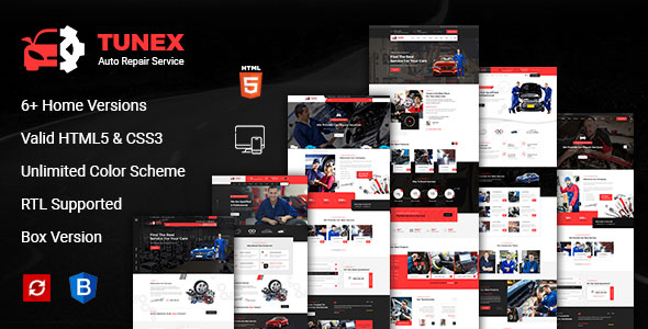 Great TUNEX || Auto Mechanic & Car Repair HTML Template