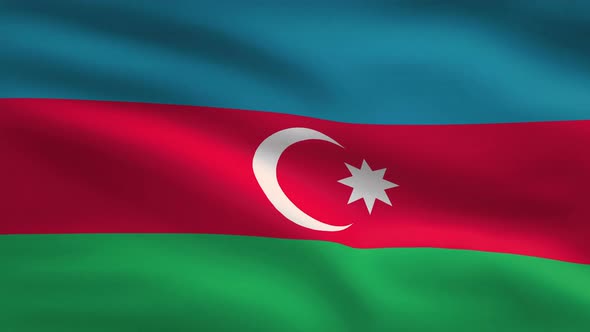 Azerbaijan Windy Flag Background 4 K alt