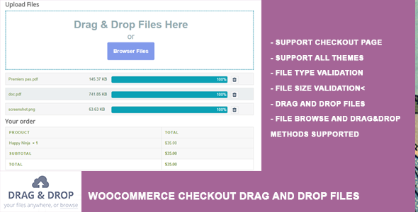WooCommerce Checkout Drag - CodeCanyon 20765896