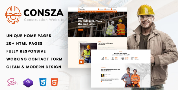 Consza - Construction & Architecture HTML5 Template