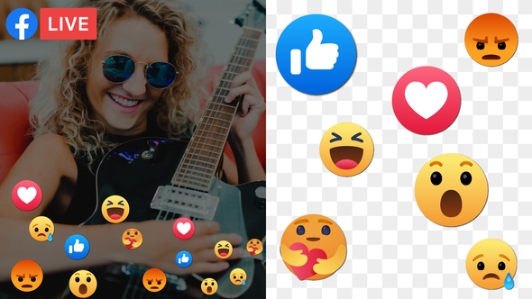 Facebook Emoji Reactions - VideoHive 31040566