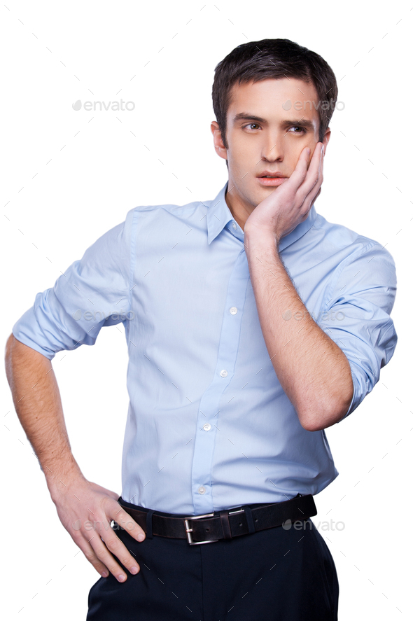 Frustrated businessman.  - Stock Photo - Images