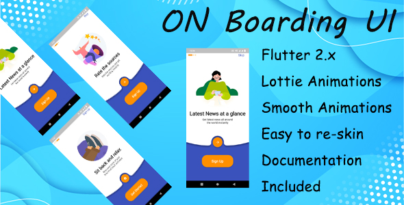 OnBoarding UI FLUTTER