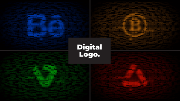 Digital Logo Reveal - VideoHive 32037304