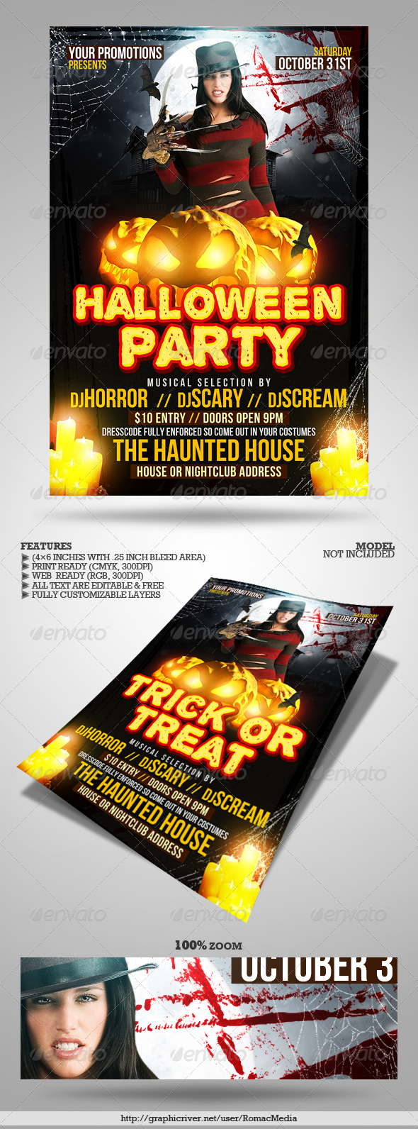 Halloween Party Flyer - Clubs & Parties Events