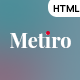 Metiro - Business Consulting Bootstrap 5 Template | RTL Supported
