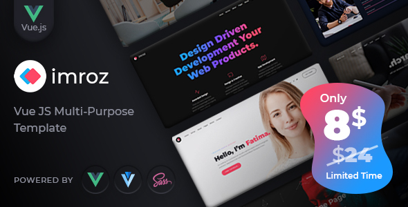 Imroz - VueJS Agency & Portfolio Template