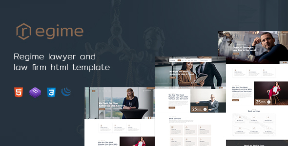 Regime - Lawyer and Law Firm HTML Template