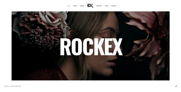 Rockex - One Page Portfolio Template