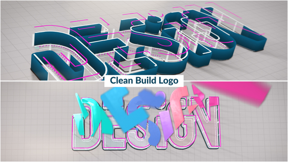 Clean Build Logo - VideoHive 32086945